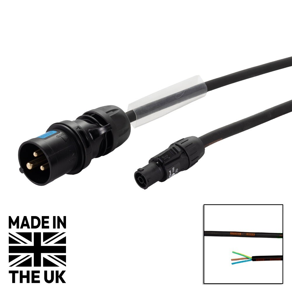 Tourspec 1m 16A IP44 Male – PowerTwist TR1 IP65 – 2.5mm H07RN-F Tourspec 1m 16A IP44 Male - PowerTwist TR1 IP65 - 2.5mm H07RN-F