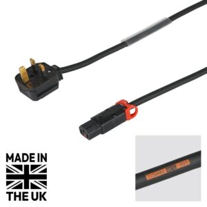 Tourspec 3m 1mm H07RN-F 13A Male - C13 IEC Lock Cable