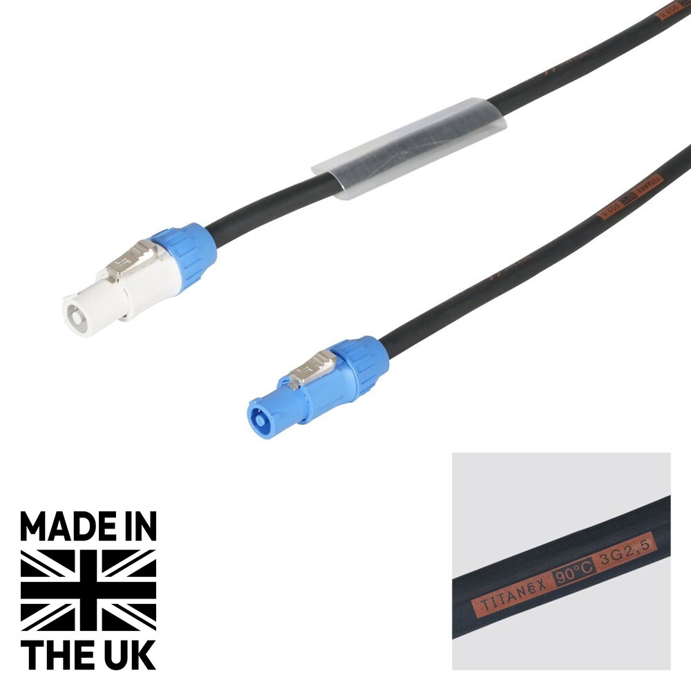 Tourspec 1.5m PowerTwist Cable – 2.5mm H07RN-F Tourspec 1.5m PowerTwist Cable - 2.5mm H07RN-F