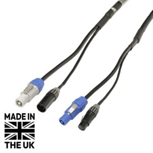 Tourspec 1.5m Combi 1.5mm Seetronic PowerTwist / 5-Pin DMX Cable