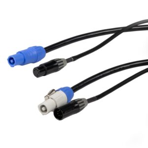 Elumen8 1.5m Combi 2.5mm Seetronic PowerTwist / 5-Pin DMX Cable