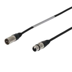 W Audio 0.25m XLR Male - XLR Female Microphone Cable