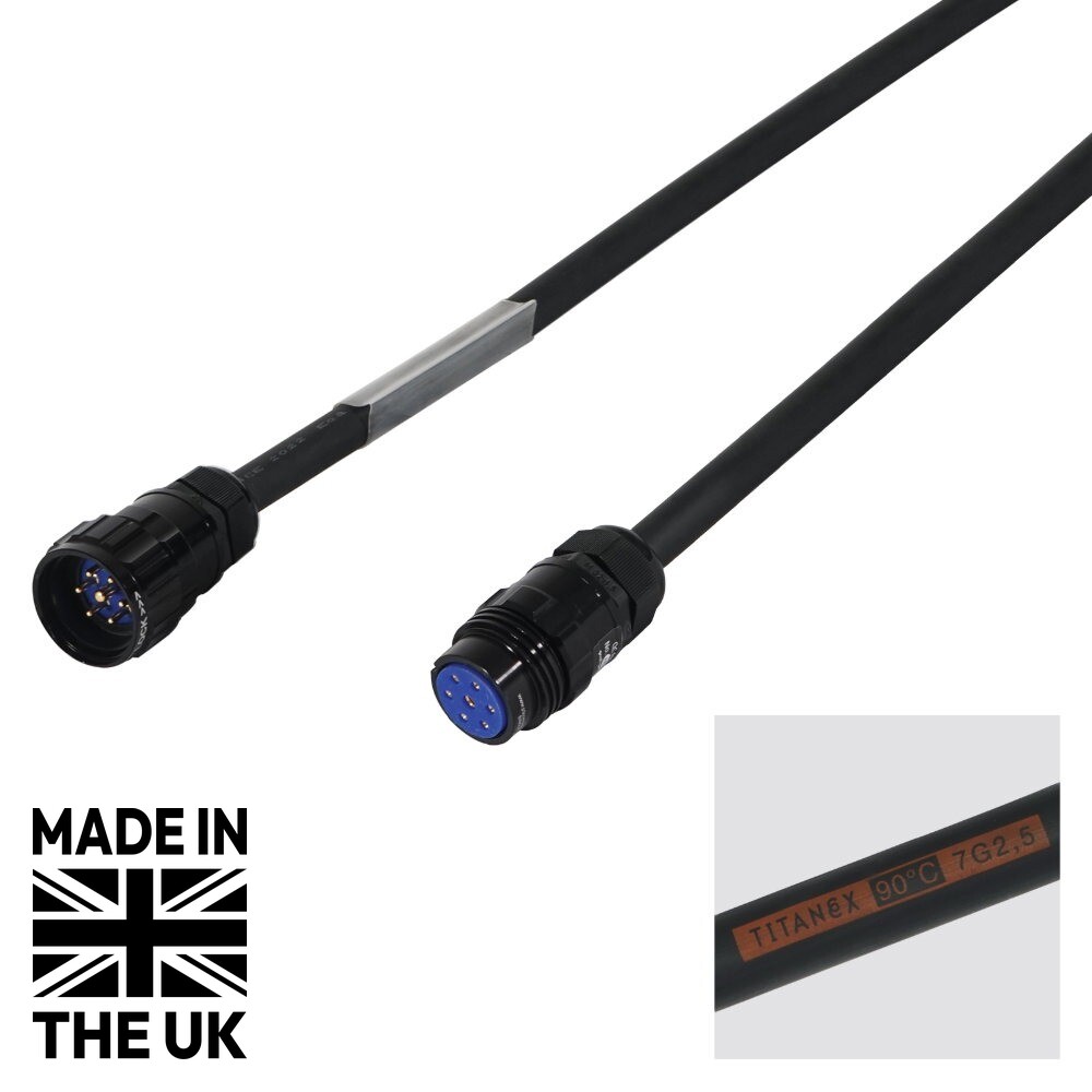 Tourspec 10m Socapex 7-Pin Male – Female Titanex 2.5mm Cable Tourspec 10m Socapex 7-Pin Male - Female Titanex 2.5mm Cable