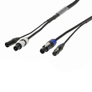 Elumen8 3m Combi 2.5mm Neutrik powerCON / 3-Pin DMX Cable