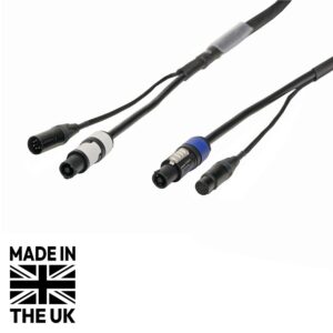Tourspec 10m Combi 2.5mm Neutrik powerCON / 5-Pin DMX Cable