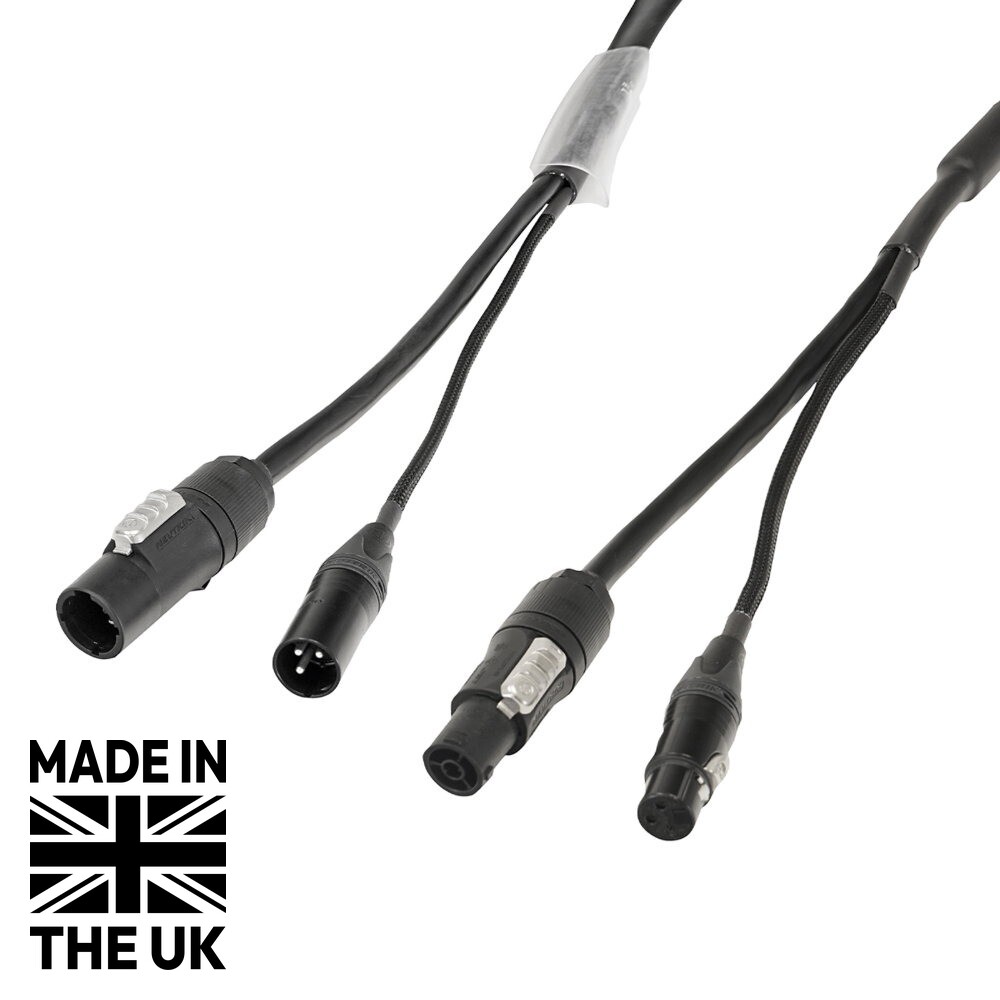 Tourspec 3m Combi 2.5mm Neutrik powerCON TRUE1 / 3-Pin DMX Cable Tourspec 3m Combi 2.5mm Neutrik powerCON TRUE1 / 3-Pin DMX Cable