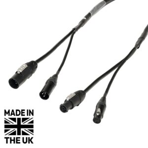 Tourspec 3m Combi 1.5mm Neutrik powerCON TRUE1 / 3-Pin DMX Cable