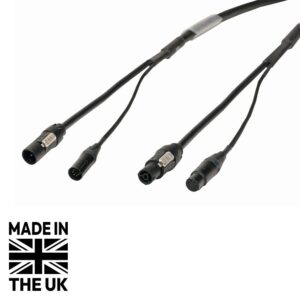 Tourspec 1.5m Combi 2.5mm Neutrik powerCON TRUE1 / 5-Pin DMX Cable