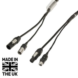 Tourspec 3m Combi 1.5mm Neutrik powerCON TRUE1 / 5-Pin IP65 DMX Cable