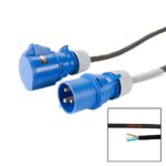 Elumen8 20m Blue 32A Male - 32A Female 1PH 6mm 3C Cable