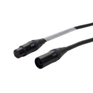 Elumen8 1.5m 5-Pin Neutrik Male - Female XLR eLumen8 2-Pair DMX Cable