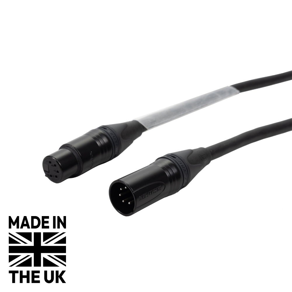 Tourspec 10m 5-Pin Neutrik Male - Female XLR Tourspec 2-Pair DMX Cable Tourspec 10m 5-Pin Neutrik Male - Female XLR Tourspec 2-Pair DMX Cable