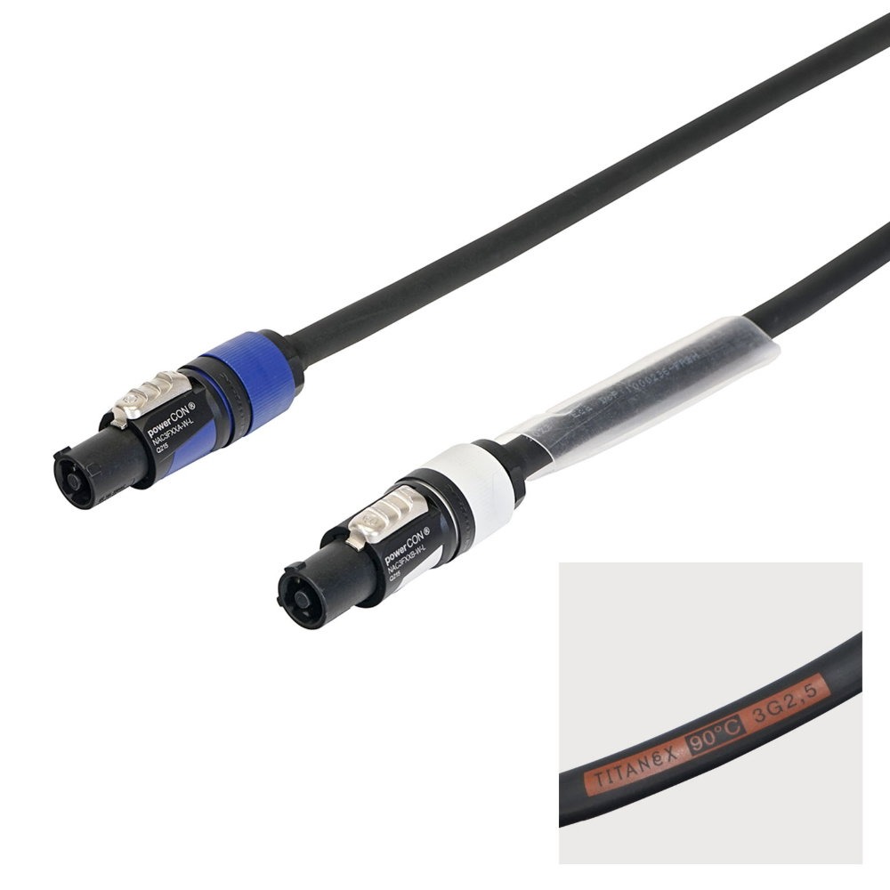 Elumen8 10m Neutrik powerCON Link Cable - 2.5mm H07RN-F Elumen8 10m Neutrik powerCON Link Cable - 2.5mm H07RN-F
