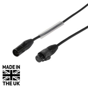 Tourspec 1.5m 5-Pin Seetronic Male to Female IP XLR Tourspec DMX Cable