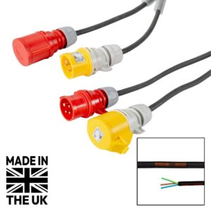 Tourspec 10m 2.5mm H07RN-F 415V+110V Motor Loom