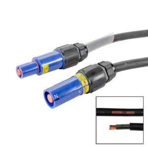Elumen8 3m 120mm Powerlock Male Source - Female Drain Neutral Blue