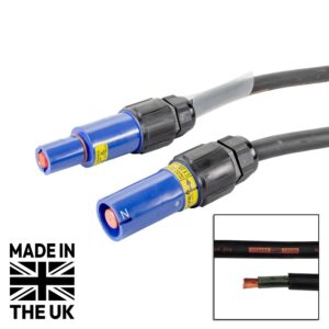 Tourspec 3m 120mm Powerlock Male Source - Female Drain Neutral Blue