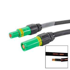 Elumen8 5m 240mm Powerlock Male Source - Female Drain Earth Green