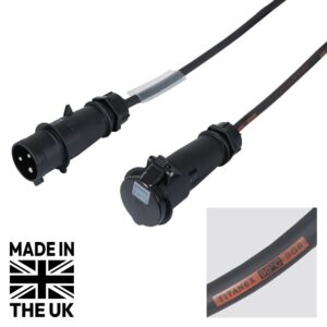 Tourspec 10m 32A Male - 32A Female 1PH 6mm 3C Cable, Mennekes