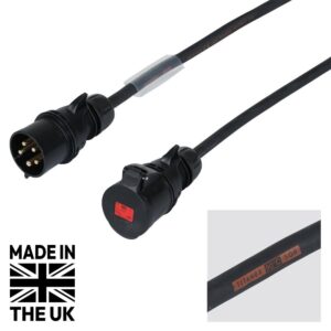 Tourspec 5m 32A Male - 32A Female 3PH 6mm 5C Cable