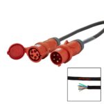 Elumen8 10m 32A Male - 32A Female 3PH 6mm 5C Cable, Mennekes