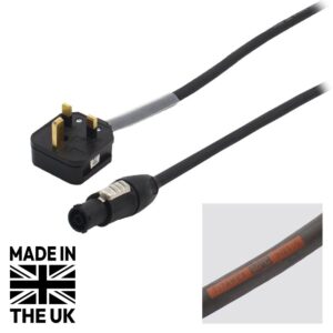 Tourspec 1m 13A Plug to Neutrik powerCON TRUE1 Cable