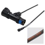 Elumen8 0.75m PCE 16A Black T-Connect to LEDJ Hydralock IP Socket Cable