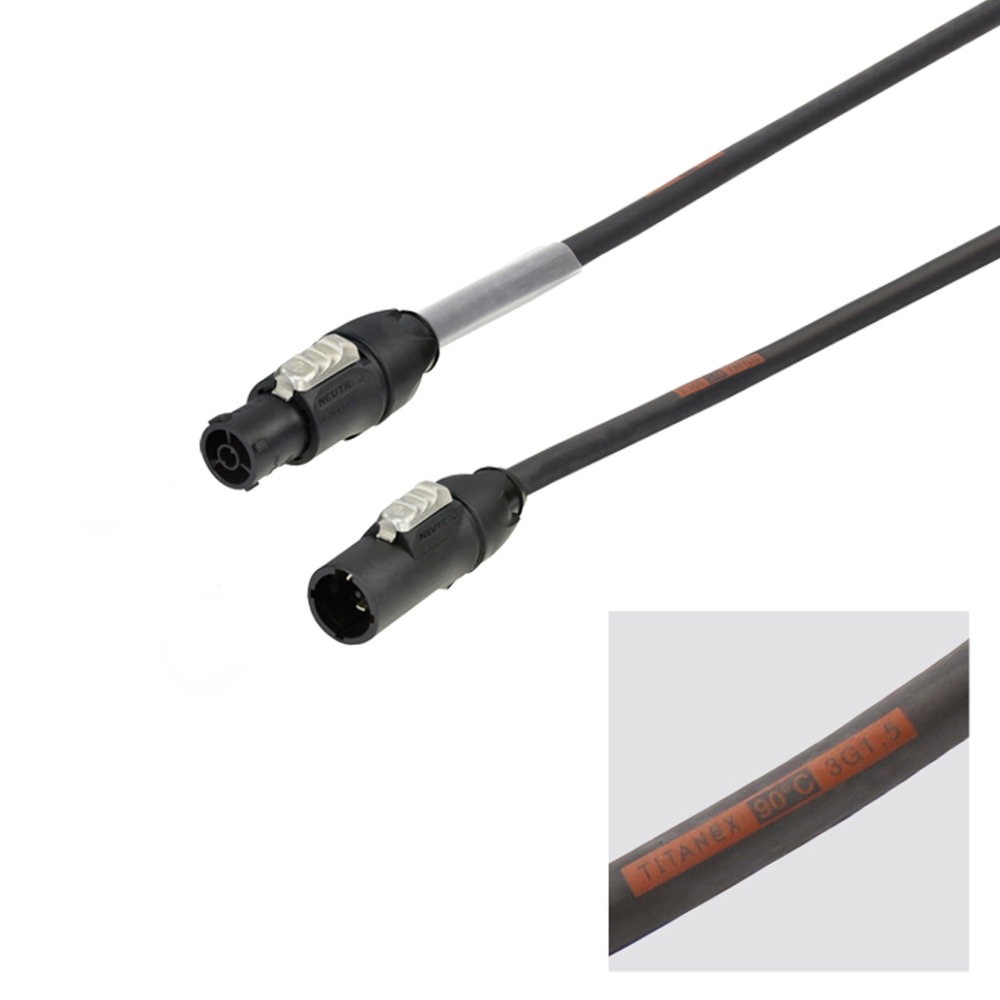 Elumen8 10m Neutrik powerCON TRUE1 TOP Cable – 1.5mm H07RN-F Elumen8 10m Neutrik powerCON TRUE1 TOP Cable – 1.5mm H07RN-F - Image 1