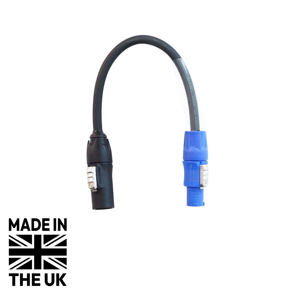 Tourspec 0.25m Neutrik powerCON TRUE1 to powerCON A-type Cable – 1.5mm H07RN-F Tourspec 0.25m Neutrik powerCON TRUE1 to powerCON A-type Cable - 1.5mm H07RN-F