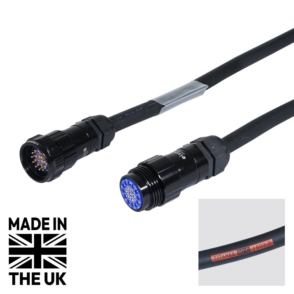 Tourspec 5m Socapex 19-Pin Male - Female Titanex 2.5mm Cable Tourspec 5m Socapex 19-Pin Male - Female Titanex 2.5mm Cable