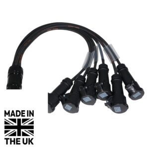 Tourspec Socapex 19-Pin Male - 16A Mennekes Female 2.5mm Fan-Out Cable