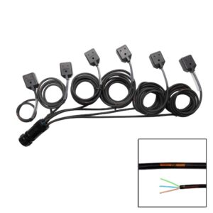Elumen8 Socapex 19-Pin Male - 15A Female 1.5mm Staggered Fan-Out Cable