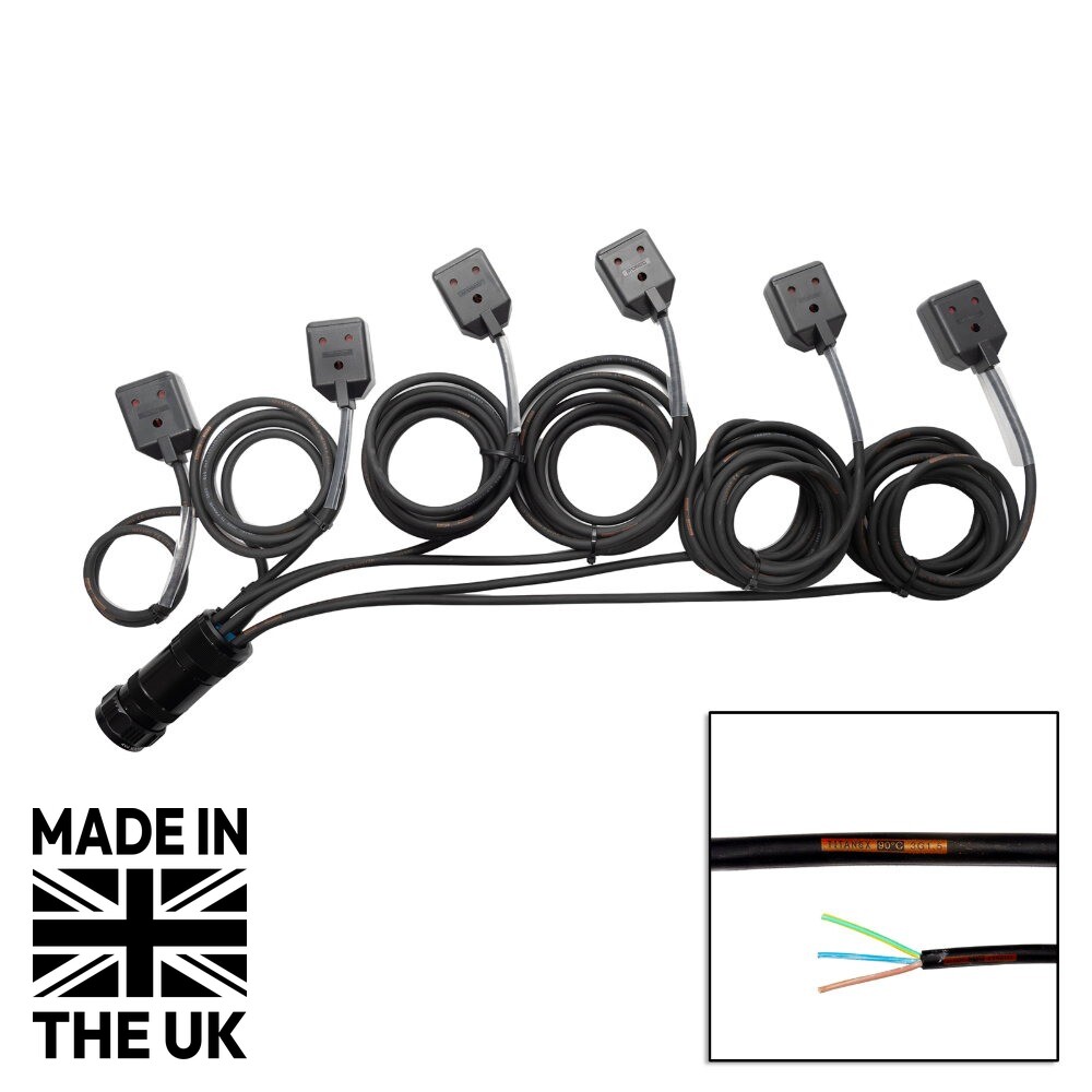 Tourspec Socapex 19-Pin Male - 15A Female 1.5mm Staggered Fan-Out Cable Tourspec Socapex 19-Pin Male - 15A Female 1.5mm Staggered Fan-Out Cable