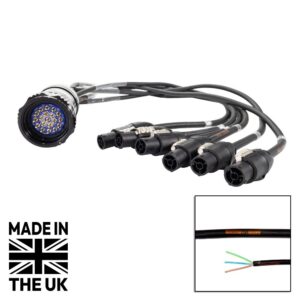 Tourspec Socapex 19-Pin Male - powerCON TRUE1 1.5mm Fan-Out Cable