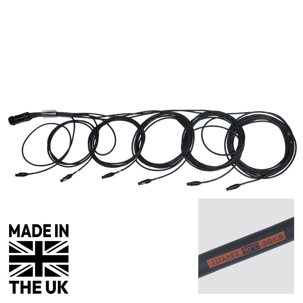 Tourspec Socapex 19-Pin Male - powerCON TRUE1 1.5mm 2m Staggered Fan-Out Cable Tourspec Socapex 19-Pin Male - powerCON TRUE1 1.5mm 2m Staggered Fan-Out Cable