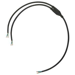 Elumen8 Moulded Y Split, 2 Way 0.5m Tails - 1.5mm Bare Ends