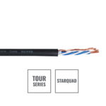 Elumen8 TOUR Starquad 4 Core Microphone Cable SQ1PRB, 100m Drum Black