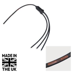 Tourspec Moulded Y Split, 3 Way 0.5m Tails - 2.5mm Bare Ends