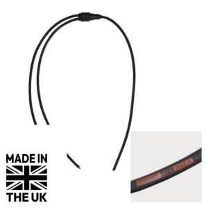 Tourspec Moulded Y Split, 2 Way 1m Tails - 2.5mm Bare Ends