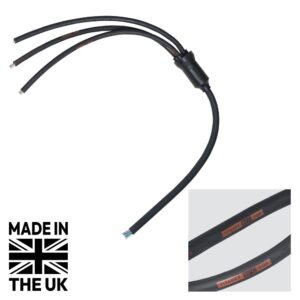 Tourspec Moulded 3Ph Y Split 0.5m Tails - 6mm 5C to 3 x 3C Bare Ends
