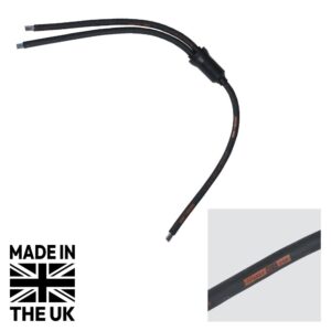 Tourspec Moulded Y Split, 2 Way 0.5m Tails - 6mm 5C Bare Ends