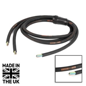 Tourspec Moulded Y Split, 2 Way 1.5m Tails - 6mm 5C Bare Ends