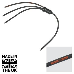 Tourspec Moulded 3Ph Y Split 0.5m Tails - 2.5mm 5C to 3 x 5C Bare Ends