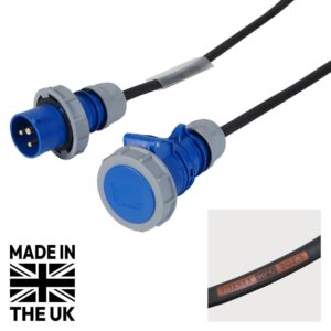 Tourspec 15m 2.5mm IP67 Blue 16A Male - 16A Female Cable