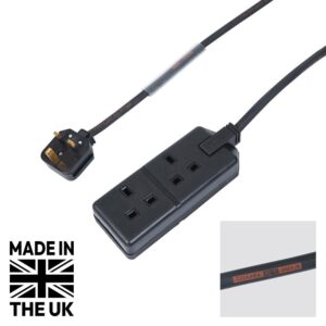 Tourspec 2m 1.5mm 13A Male - 13A 2G Female Extension Cable