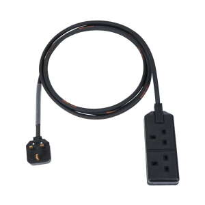 Elumen8 2m 1.5mm 13A Male - 13A 2G Female Extension Cable