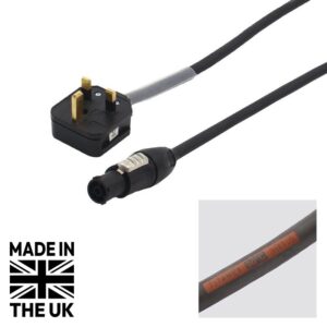 Tourspec 3m 1.5mm H07RN-F 13A Male - powerCON TRUE1-TOP Cable