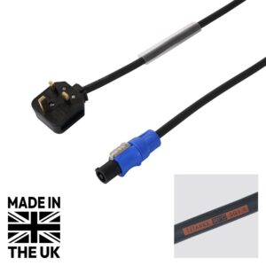 Tourspec 10m 1.5mm H07RN-F 13A Male - Neutrik powerCON Cable