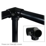 Elumen8 3 Way 90 Degree Elbow Black Key Clamp