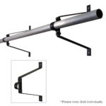 Elumen8 Pipe To Wall Bracket, 300mm Black